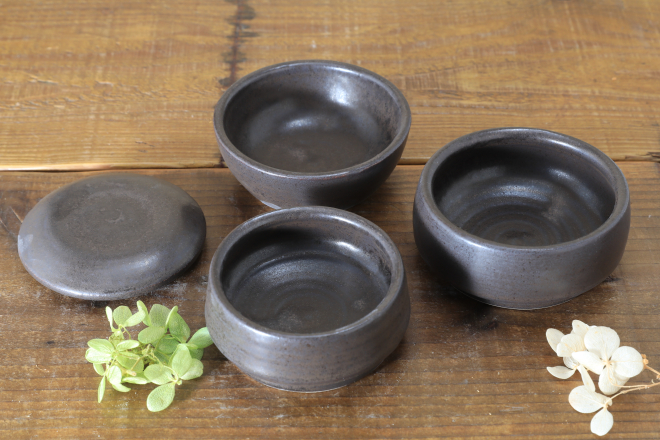陶器　三段重箱　ミニ