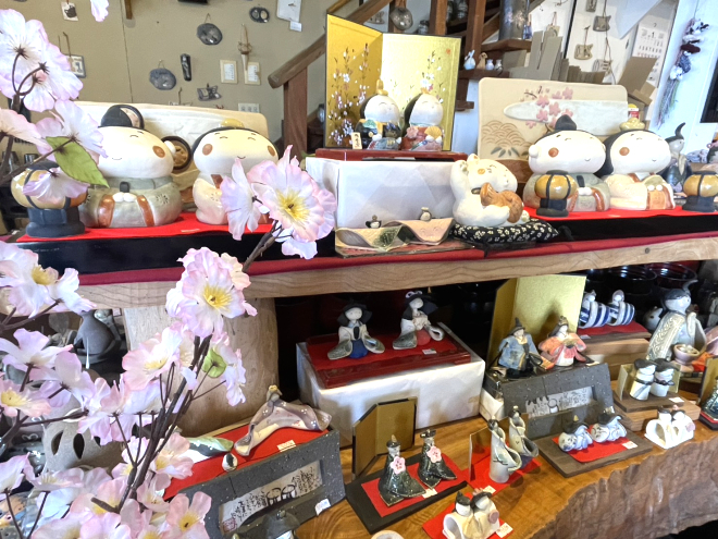 陶器のひな人形 陶雛 雛人形 益子 陶器 焼き物 雛祭り