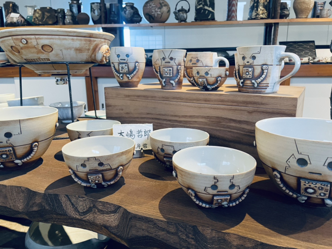 大嶋哲郎 ロボット 入荷 マグカップ 益子 カップ 丼 ご飯茶碗 陶芸の丘よこやま
