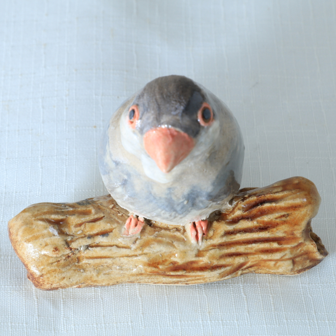 文鳥 小鳥 置物 陶器 オーダーメイド