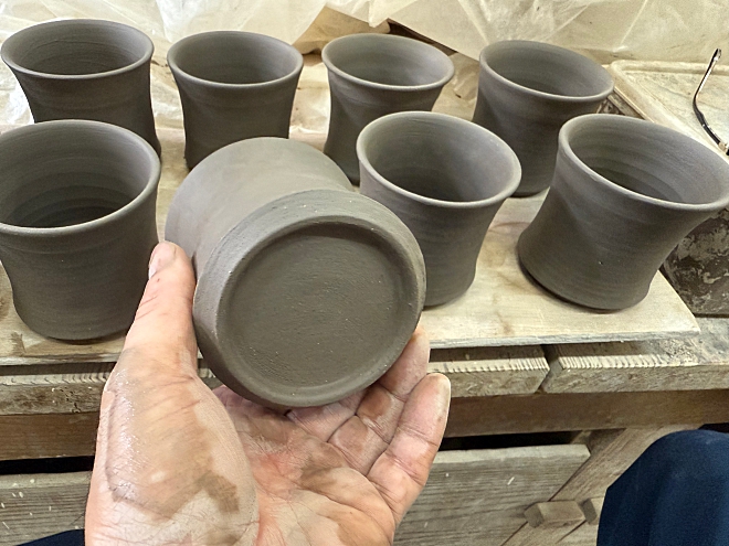 オーダーメイド　オーダー　特注　オリジナル　カップ　益子焼　陶器　よこやま　窯元よこやま　ロゴ　名入れ　ネーム