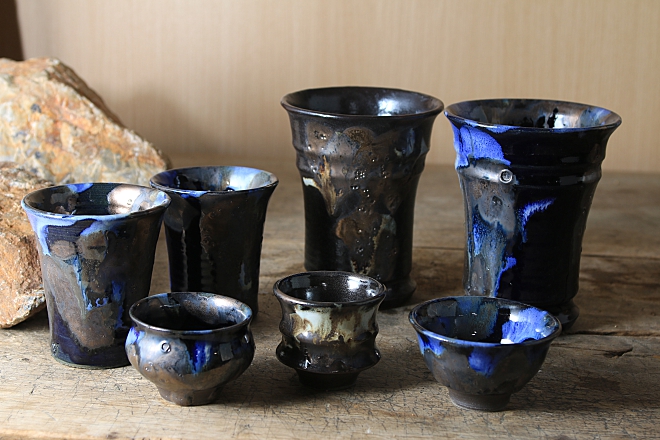 マグカップ フリーカップ カップ 冷酒 益子焼 陶器 横山唯一 贈答 贈答品 一点もの