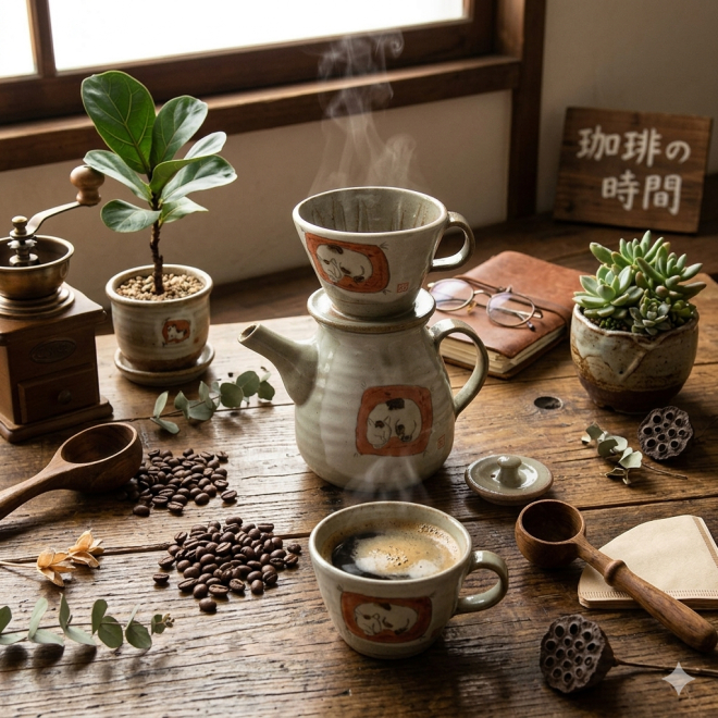 コーヒードリッパー 珈琲ドリッパー ドリッパー 陶器 益子焼 作家 陶芸家 ドリップ 