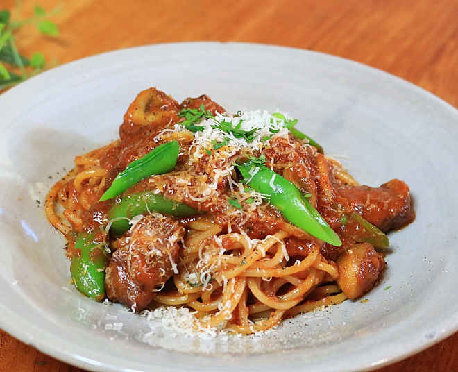 パスタ　ランチ　トマト　森のレストラン