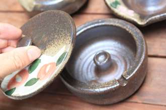益子焼き　灰皿　オリジナル　陶芸体験