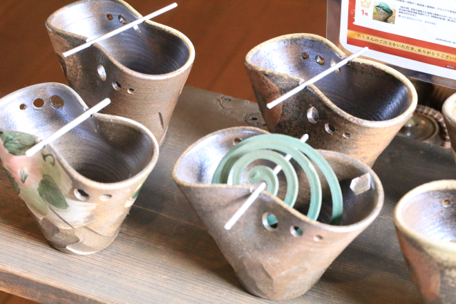 益子焼 蚊取り線香入れ 蚊取り線香ホルダー